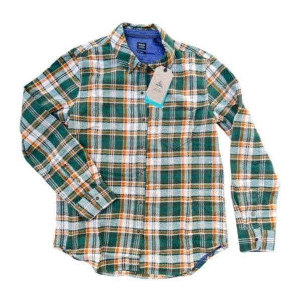 NWT Prana Women's Sz M-L-XL Golden Canyon Flannel Plaid Soft Pine Snap  Shirt - Picture 3 of 7